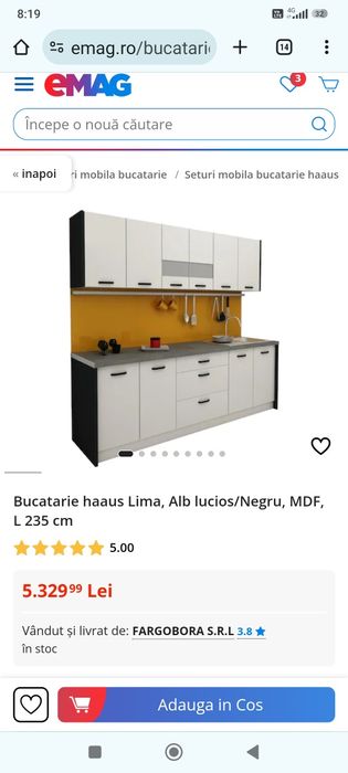 Mobila bucătărie lima