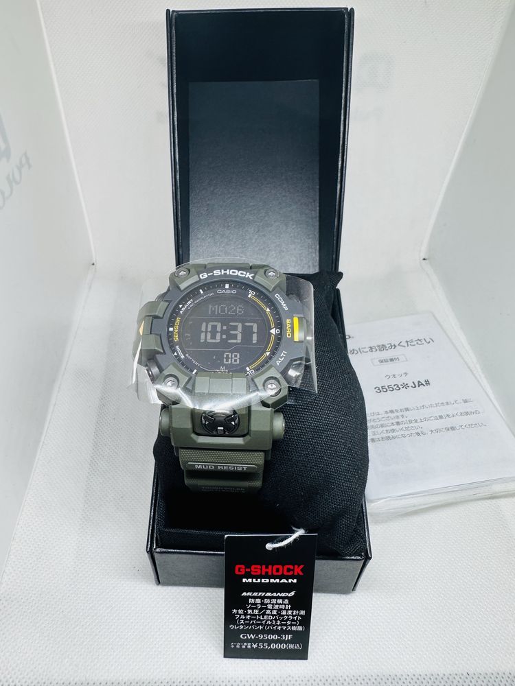 *Чисто Нов* Casio G-Shock GW-9500-3JF Mudman * Army Green* JDM