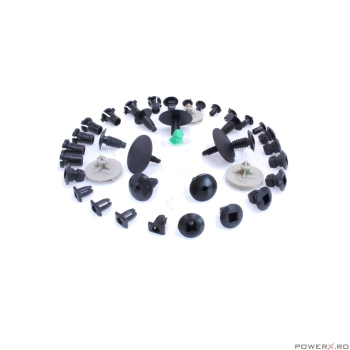 Set cleme auto, bumbi, clipsuri fixare plastice auto, compatibile cu