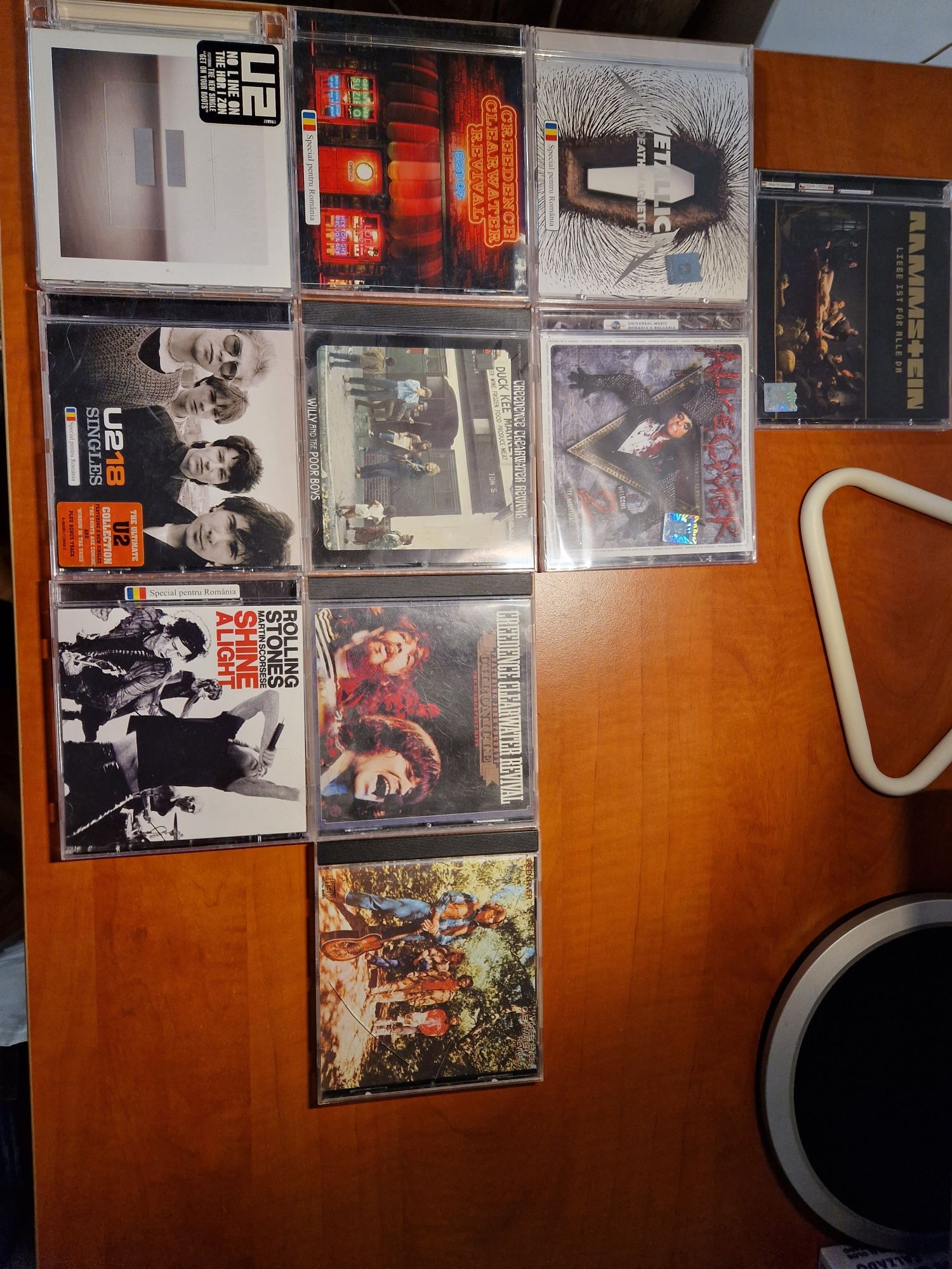 CD rock collection|Rammstein|Metallica|Rolling Stones|CCR|U2| 25 lei