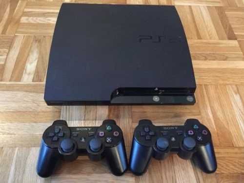 PS3 slim 500Gb modat +2 manete 80 jocuri instalate GTA V,Minecraft,NFS