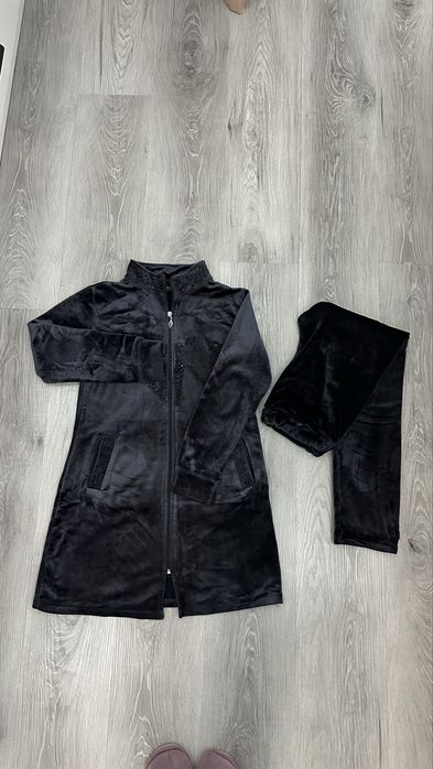 Велюр халат иштон