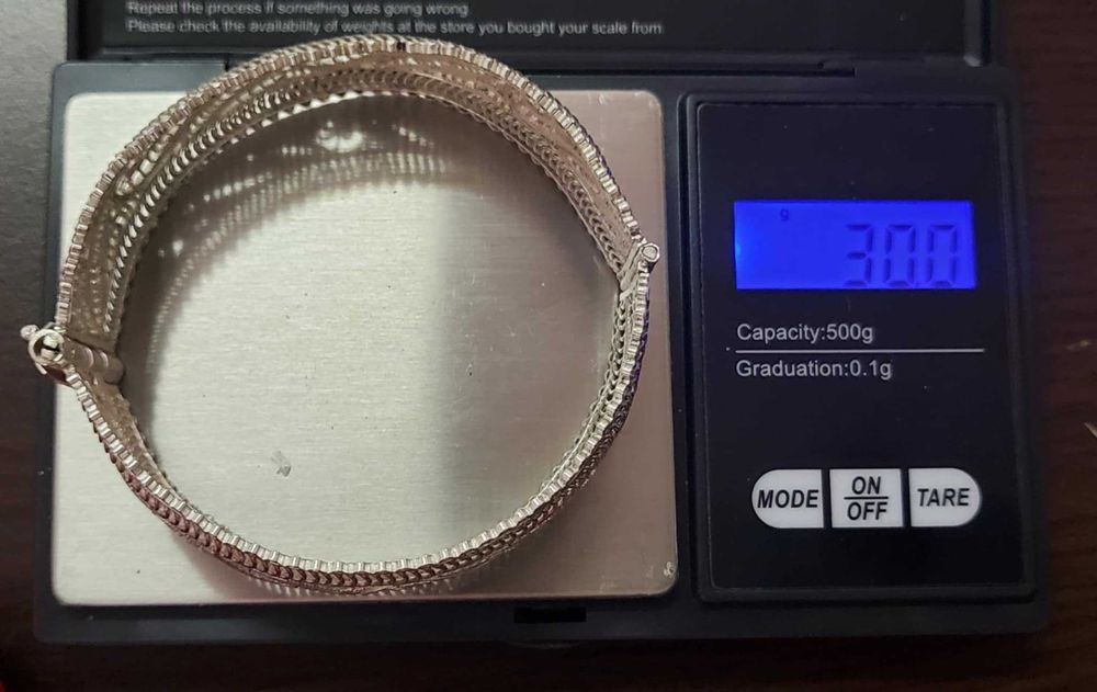 AG63, bratara argint 925,noua/marcata, masiva, filigran,deosebita