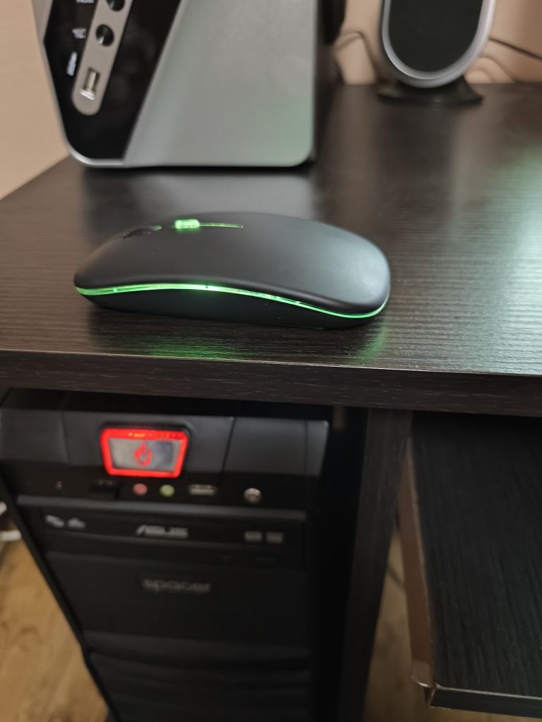 Mouse Wireless Reîncărcabil USB, Silențios Cu Iluminare RGB