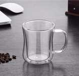 Cesti termorezistente cu fund dublu pentru ceai cafea 300 ml