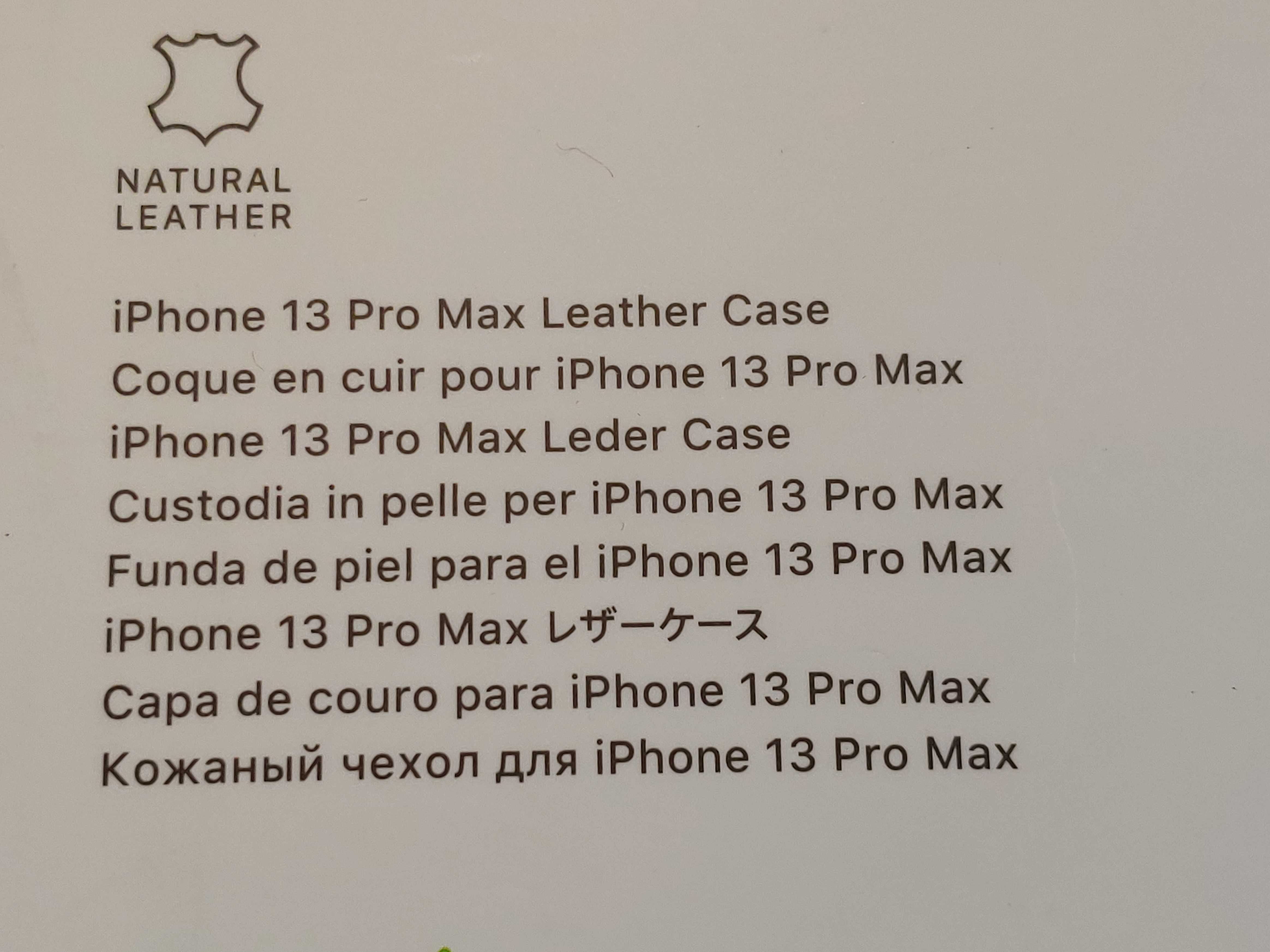 Продам оригинальный кожанный чехол Apple для iPhone 13 Pro Max