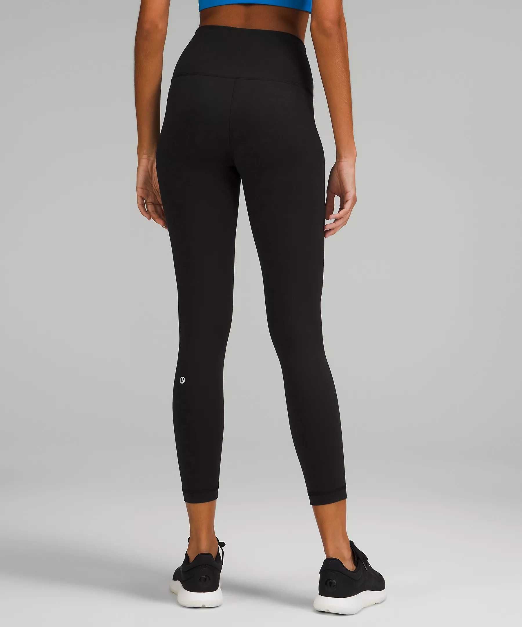 Lululemon Wunder Train High Rise Tight 25" size 6 Black