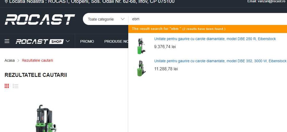 Burghiu pamant, carotiera diamantata Eibenstock