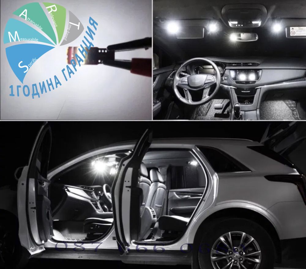 LED крушки СЕТ BMW F25 F26 X3 X4 лед бмв ф25 х3 интериор xenon крушка