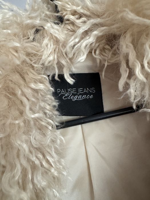 пухено палто pause jeans