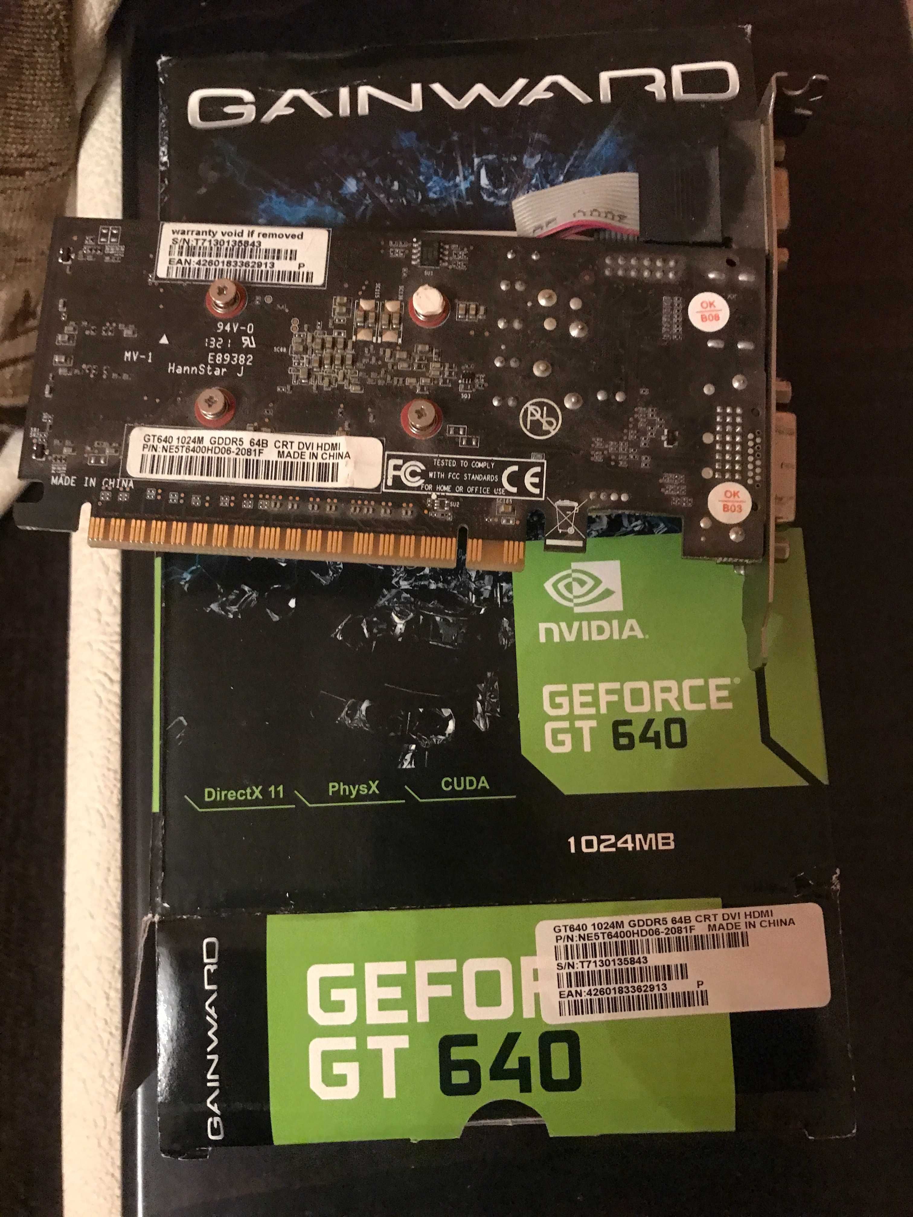 Видеокарта Gainward  Nvidia GT640