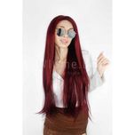 100% естествена Virgin Remy червена лейс фронт перука серия Белисима