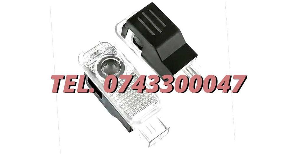 Set Lampi Led Holograme Proiectoare Logo Portiera Audi A3 A4 A5 A6 Q3