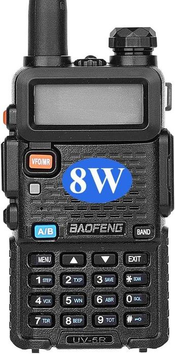 Statie radio portabila Baofeng UV-5R, putere emisie 8W,negru,sigilat