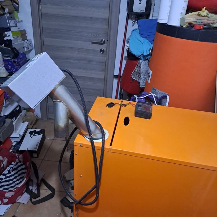 Cazan lemne, peleti, cărbune. 36 kw