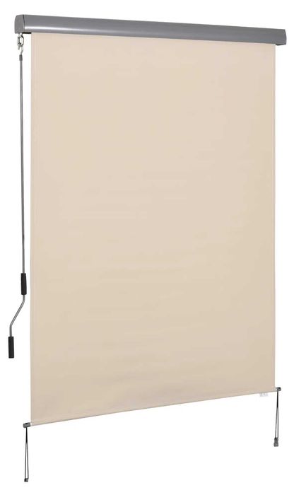 Странична тента Outsunny, балконска тента 200 см x 140 см, крем