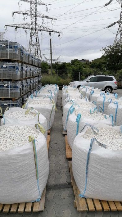 PROMOTIE - Piatră decorativă marmură albă la Big Bag - Alb - MIX