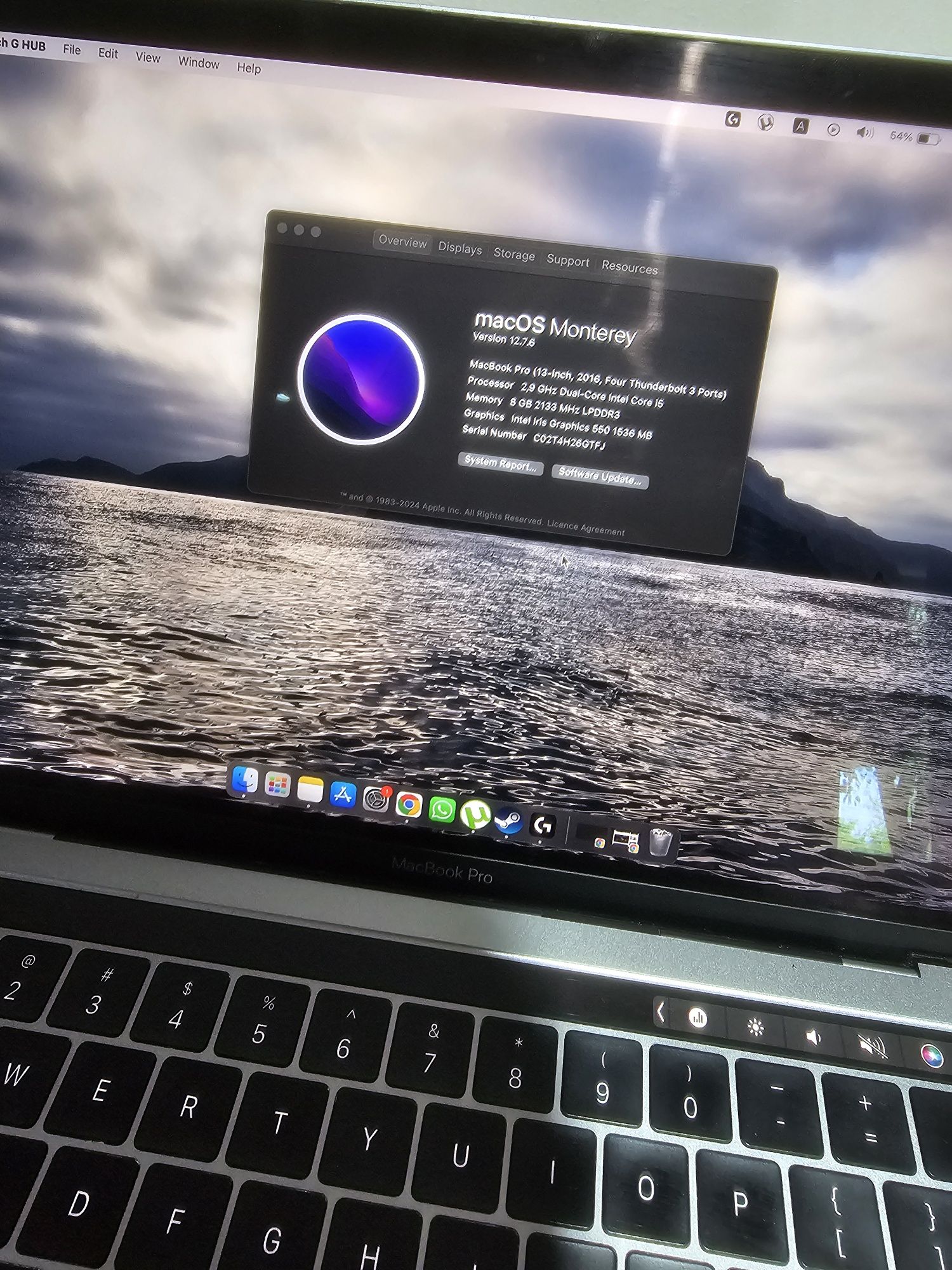 Vand macbook pro 2016 touchbar