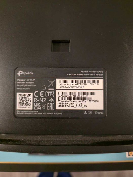 TP-Link Archer AX80 (EU) – AX6000 Wi-Fi 6, port 2.5G
