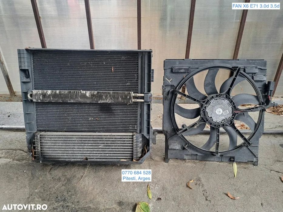 Bmw X6 E71 3.0d 3.5d Set complet radiatoare , Electroventilator GMW