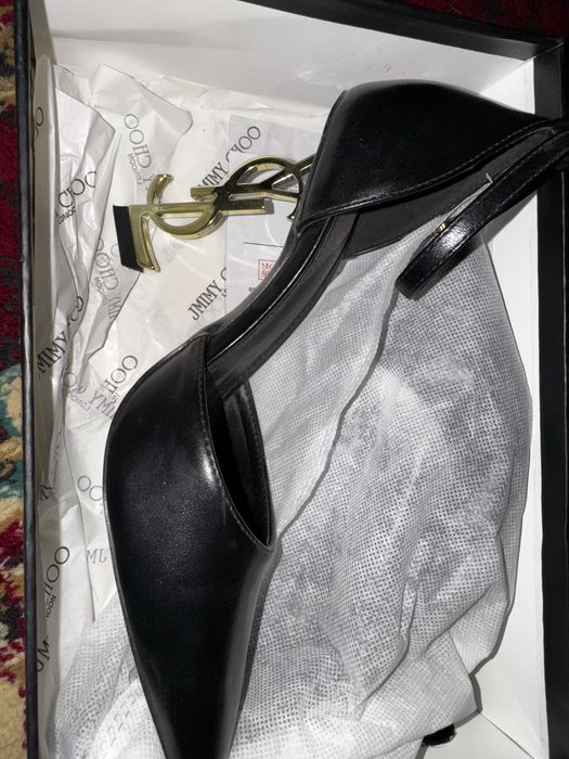 каблук YSL туфли женские