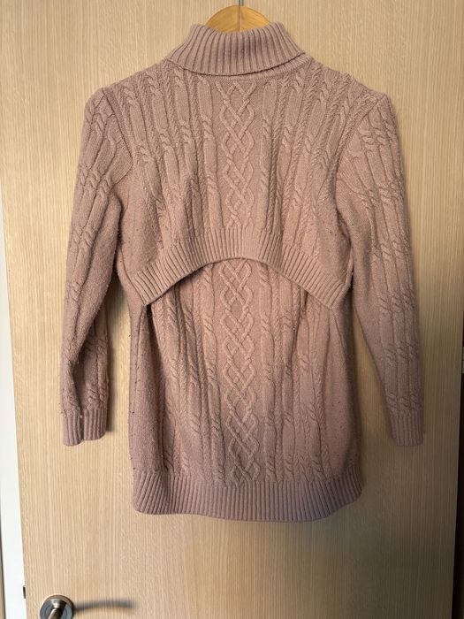 Топъл пуловер за бременни и кърмещи