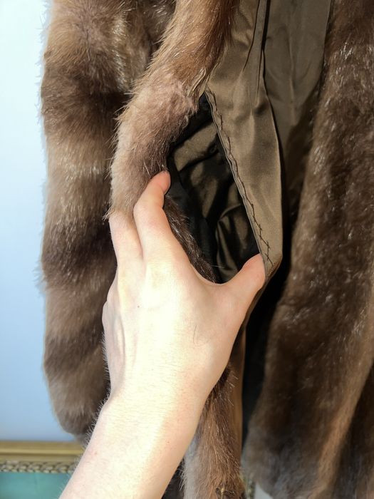 Blană naturală cu buzunare