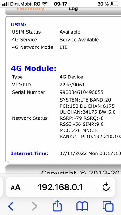 Router 4 g lte digi si alte retele