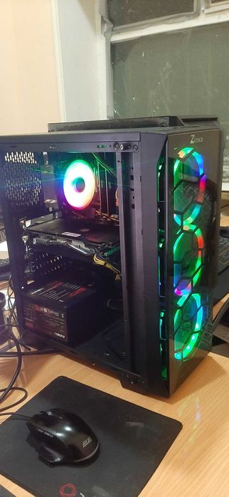 i7-4790 + RX 580 8gb + 16GB RAM + 512GB SSD / Moshniy Gaming RGB PC!