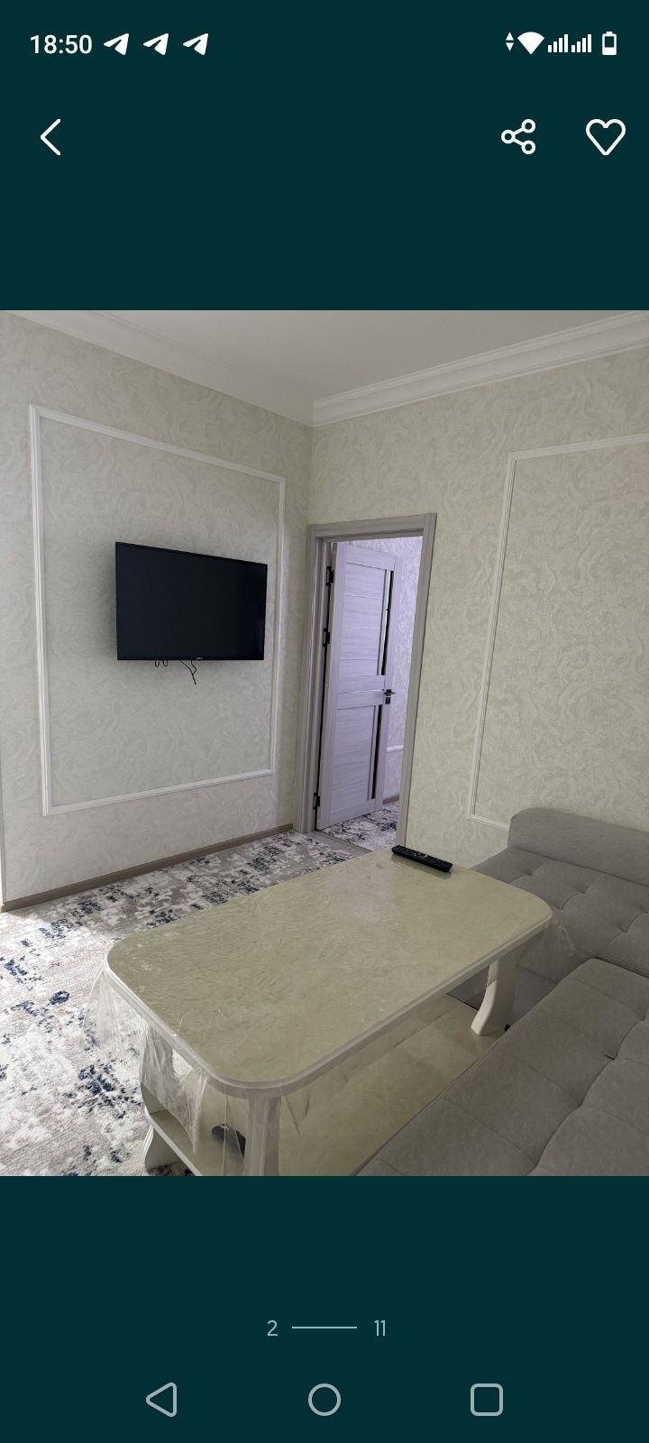 1 хона 2 хона килинган 42 m2 Шайхон тохур туманки Кора тош медя парк