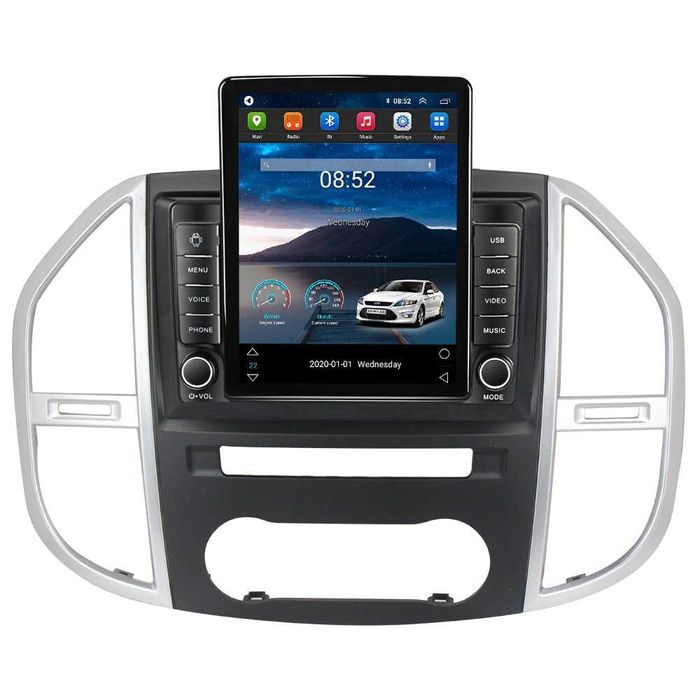 Navigatie Mercedes Vito din 2014 - 2020 Ecran TESLA 9.7 inch 4GB RAM