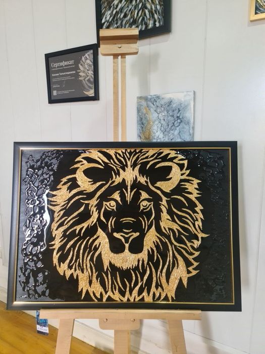 Картина "Лев" . В наличии.