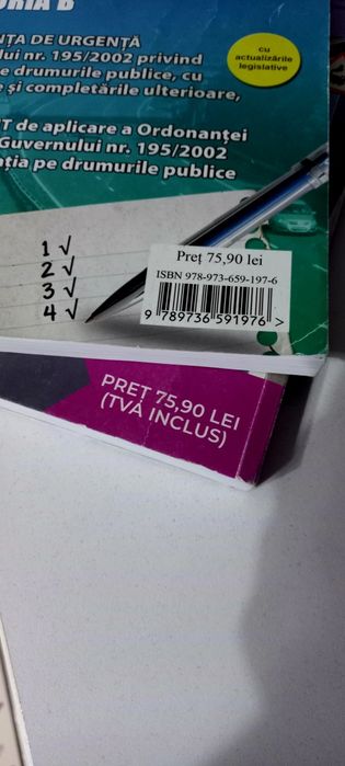 CODUL RUTIER ACTUALIZAT 2024* 2 Cărți + Harta cu semnele rutiere.
