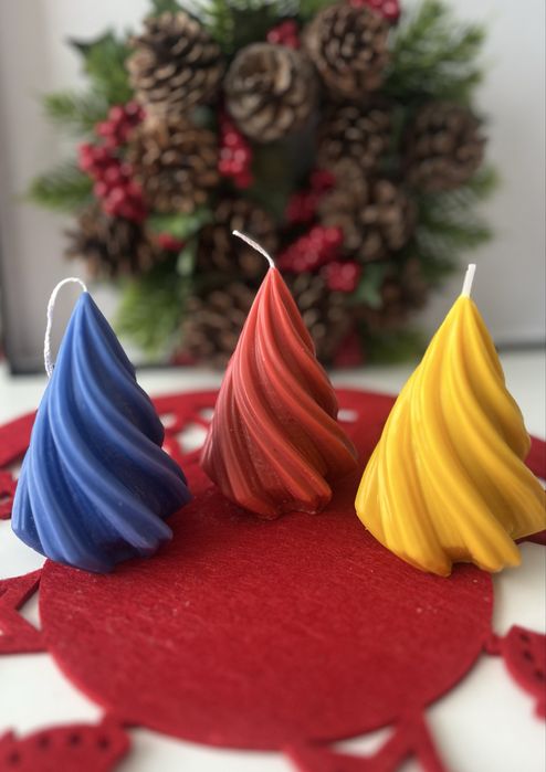 Коледни соеви свещи