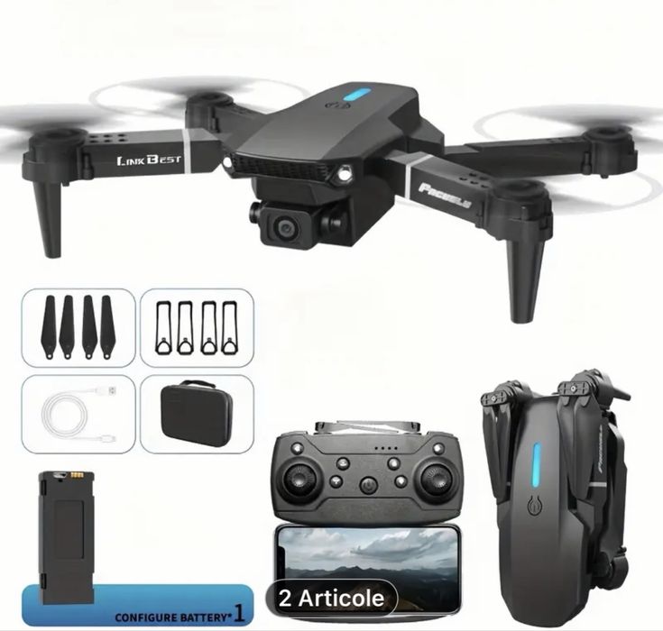 Mini drona cu camera duala.