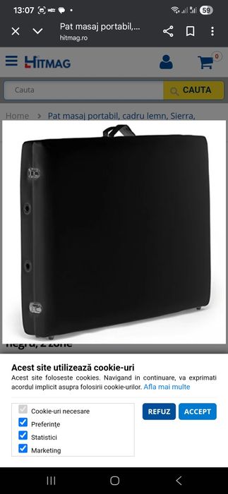 Masa de masaj folosira de 3 ori