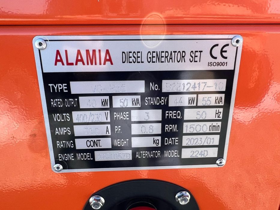 Generator Nou 50KWA