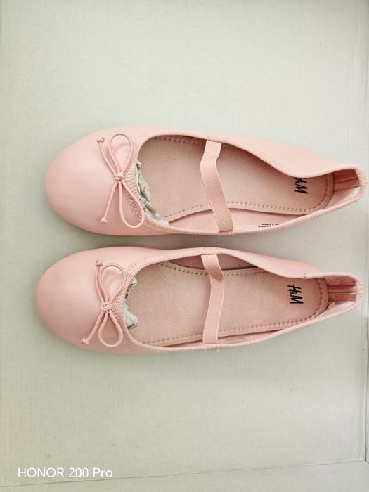 Balerini H&M, roz, marimea 32