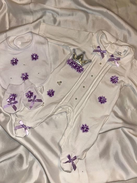 Новородени дрехи със надпис по избор ако желаете пишете на лс