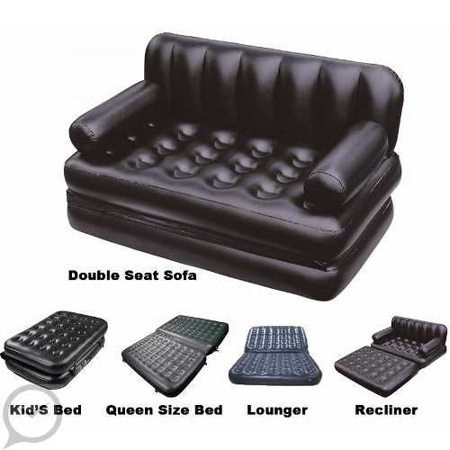 Двуместен надуваем разтегателен Матрак диван 5 in 1 BESTWAY 188X152X64