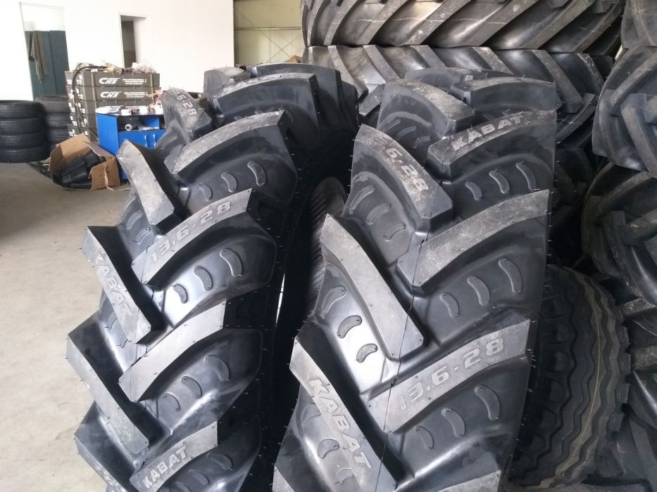 Cauciucuri noi 13.6-28 cu 8PR garantie 2 ani anvelope tractor KABAT