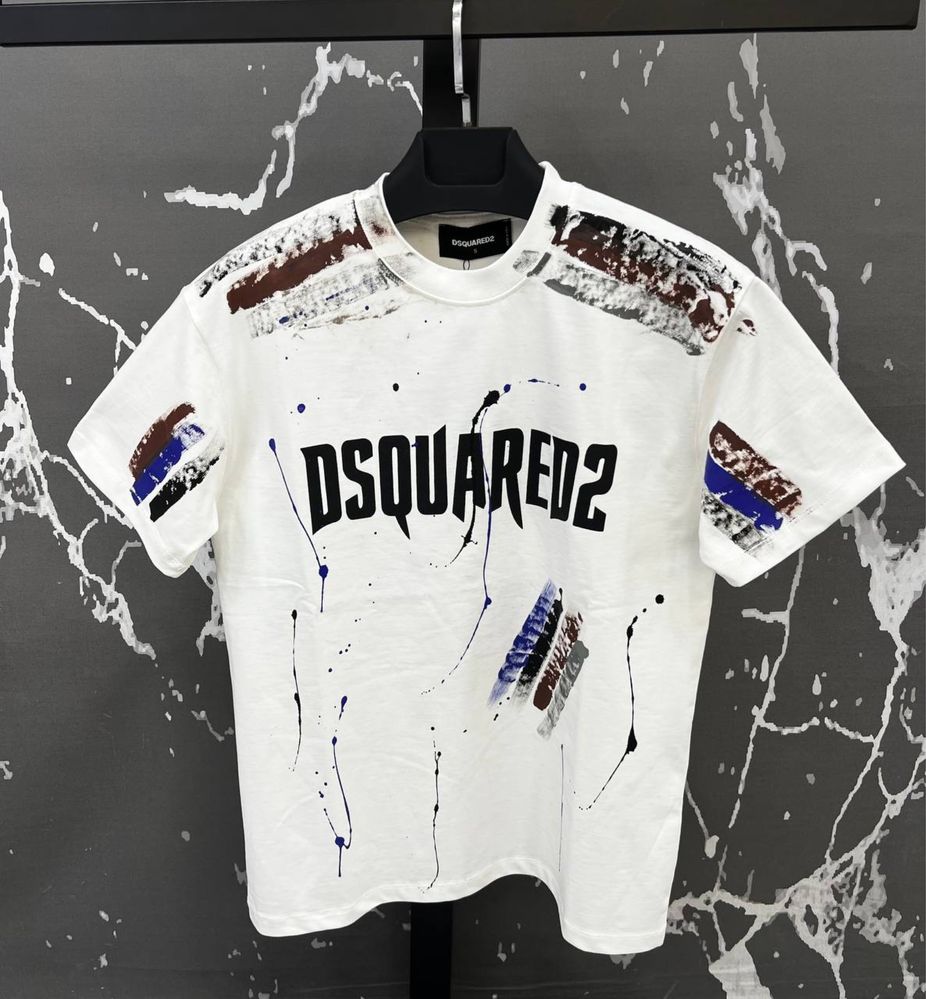 Тениски Dsquared2 Нови Черен/Бял цвят