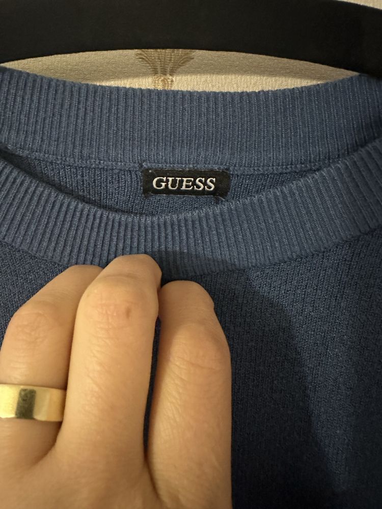 Pulover Guess albastru marimea S