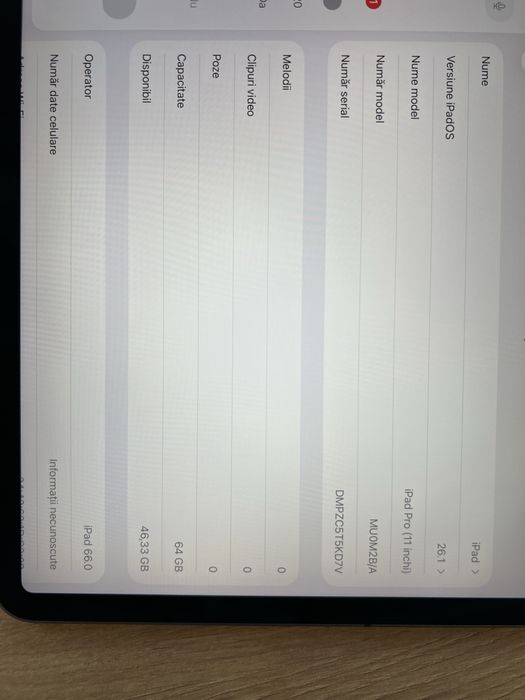 iPad Pro 11” Wi-Fi + Cellular