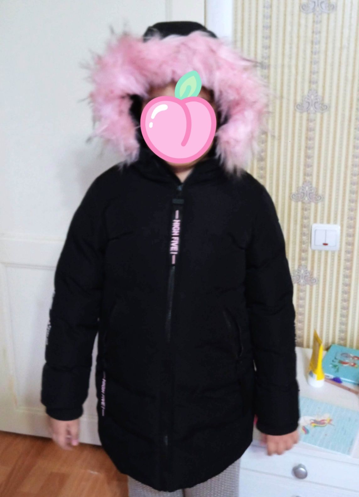 Куртка детская зимняя пуховик 140 девочковая