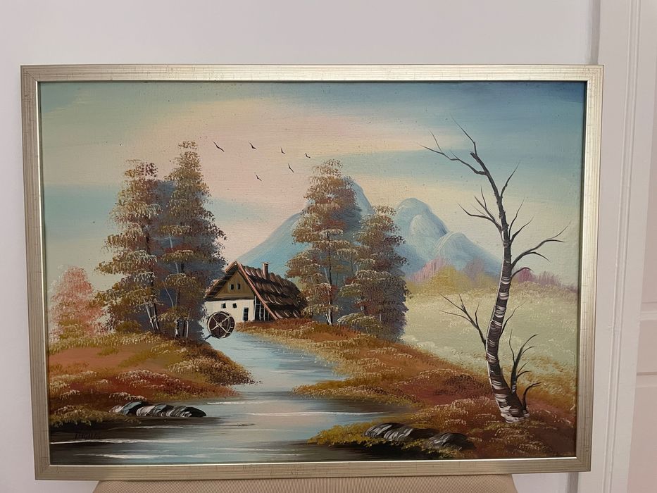 Tablou pictat pe pânza in ulei , 130