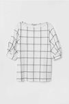 Блузка в чёрно-белую полоску H&M