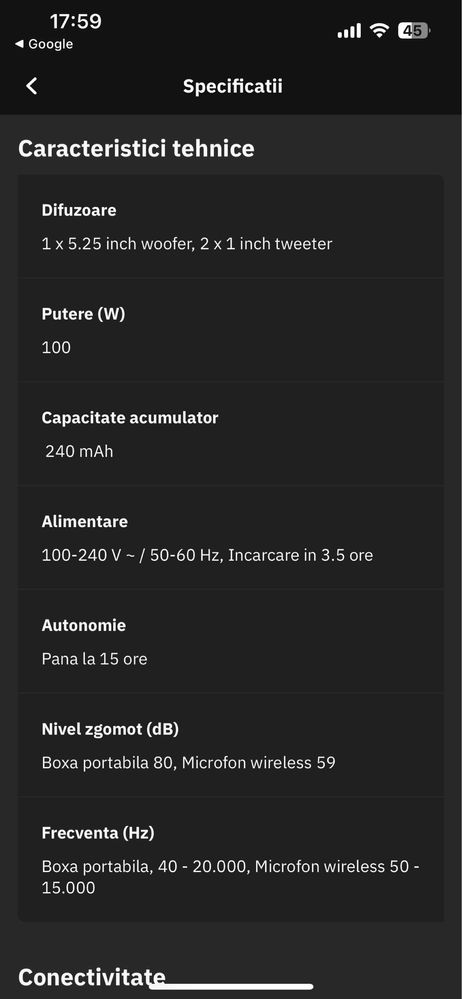 Boxă JBL Party Encore 2 + Microfon