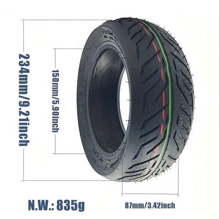 2бр. безкамерни гуми за тротинетка 10-3.00-6