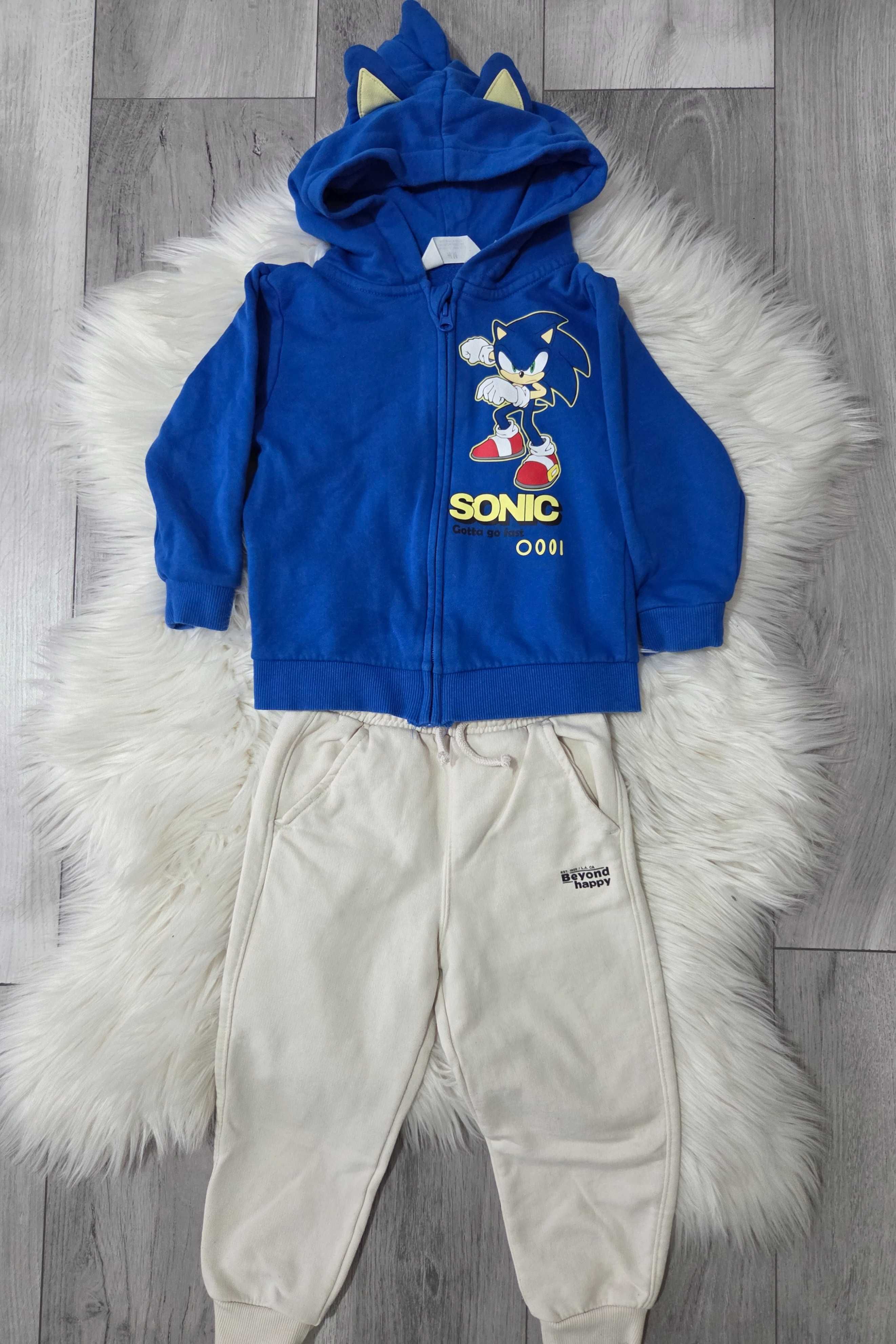 Hanorac h&m cu ariciul Sonic, stare f buna, masura 2-4 ani